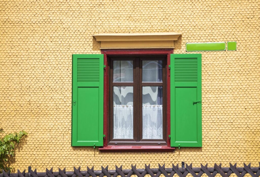 Old wooden window