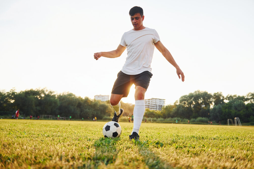 Young soccer player